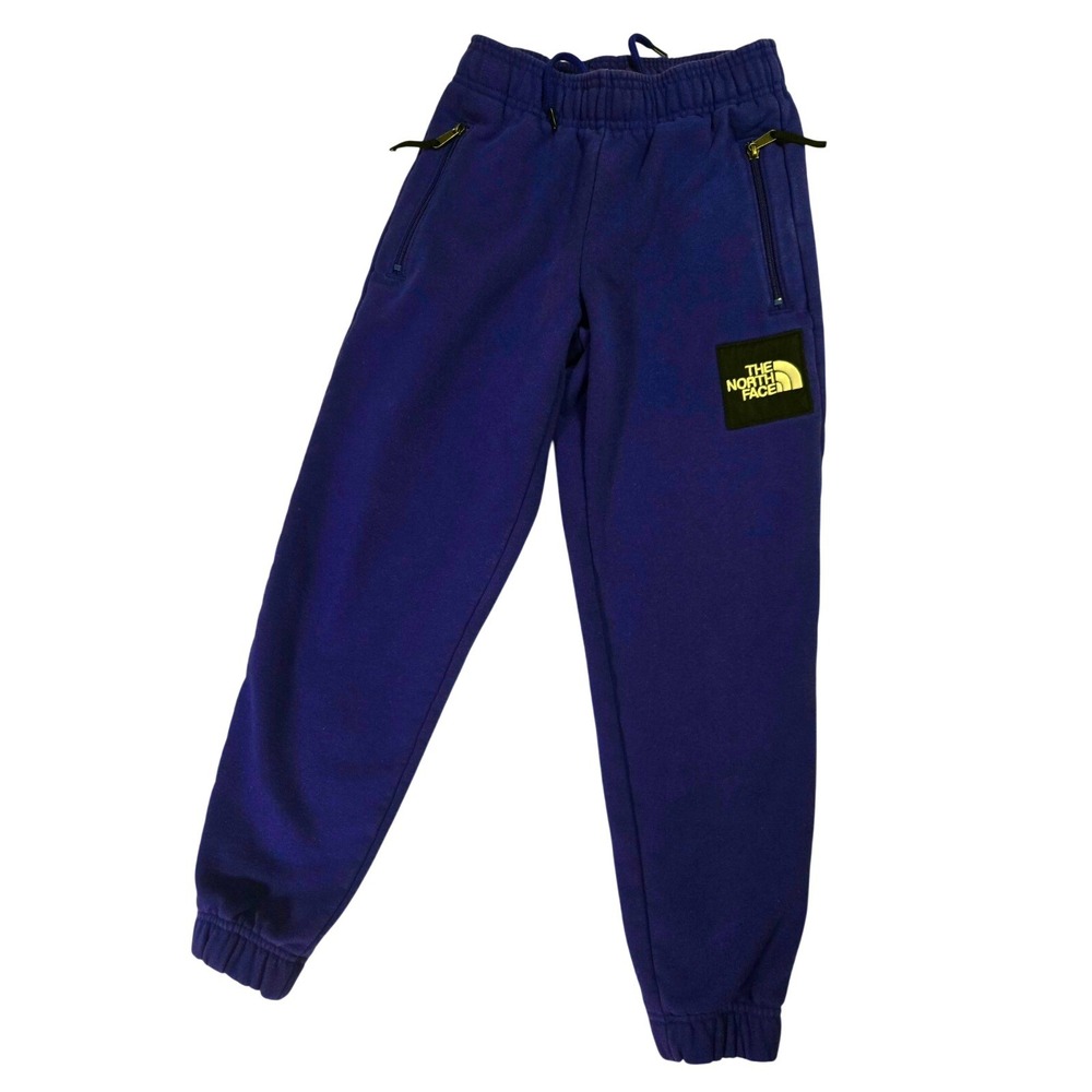The North Face Women's Purple Jogger Pants XS Fleece Drawstring Zip Pockets